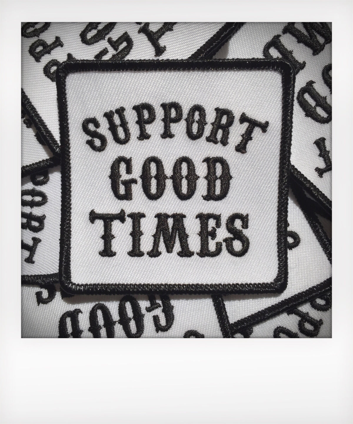Support Patches Support Patch / Square / White | SUPPORT GOOD TIMES